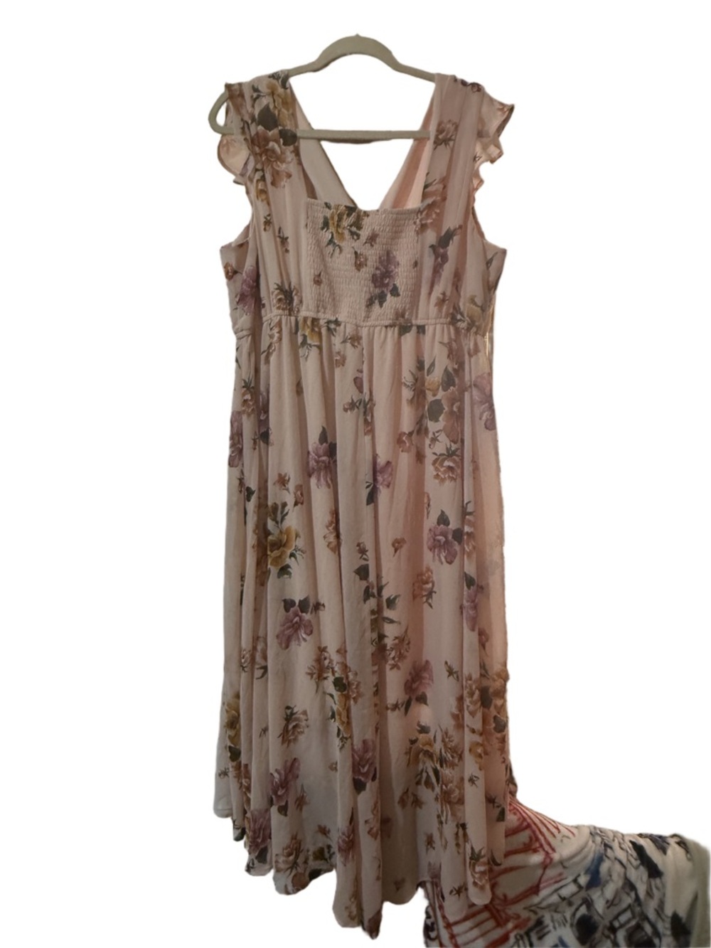 NWOT Torrid Plus Size Blush Floral HighLow Wrap Dress size 2X 18/20 🌸BRB SL 3 - Picture 6 of 10